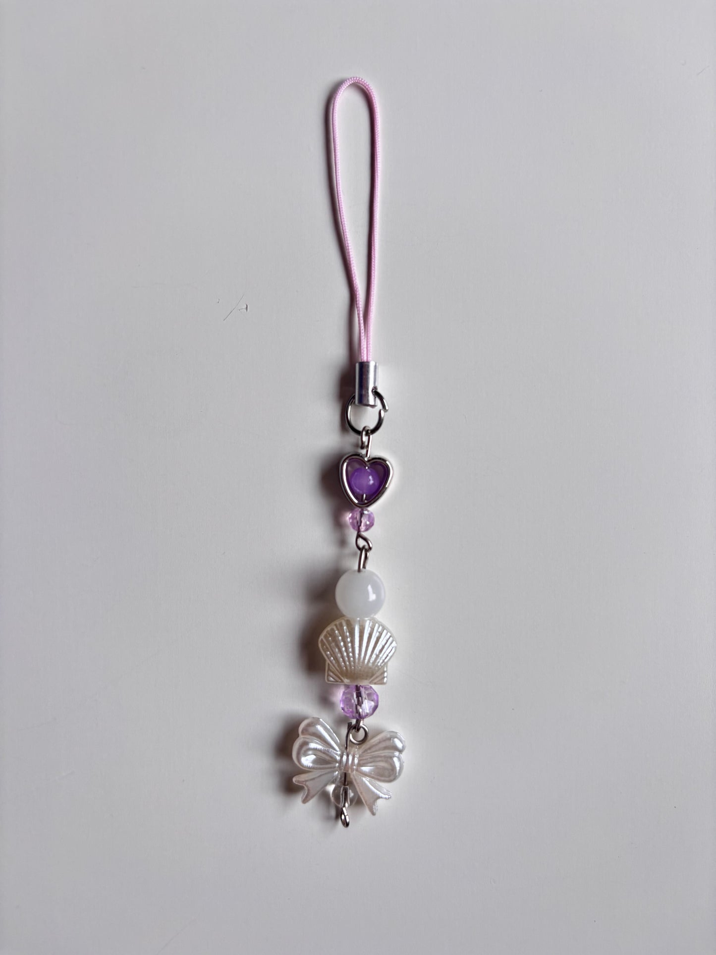 Purple shell beaded Charms