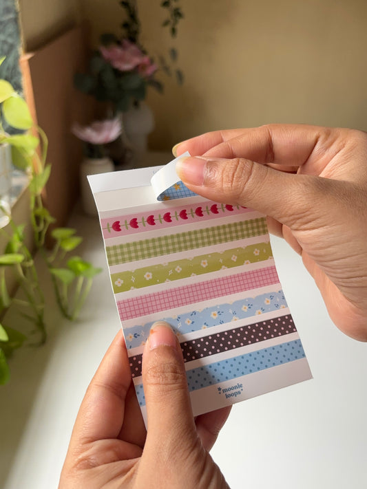 Bloom washi tape midi sticker sheet
