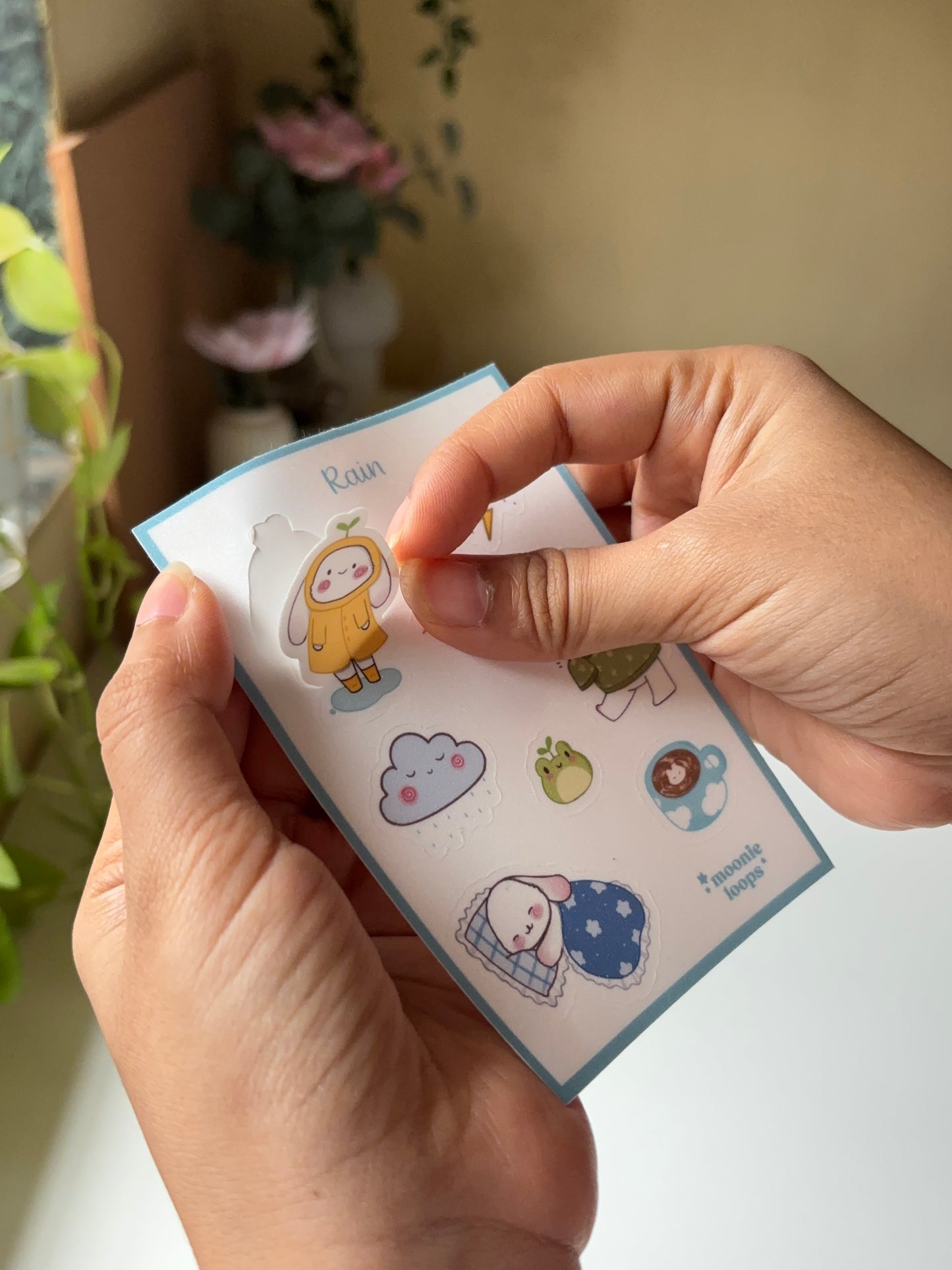 Rain midi sticker sheet