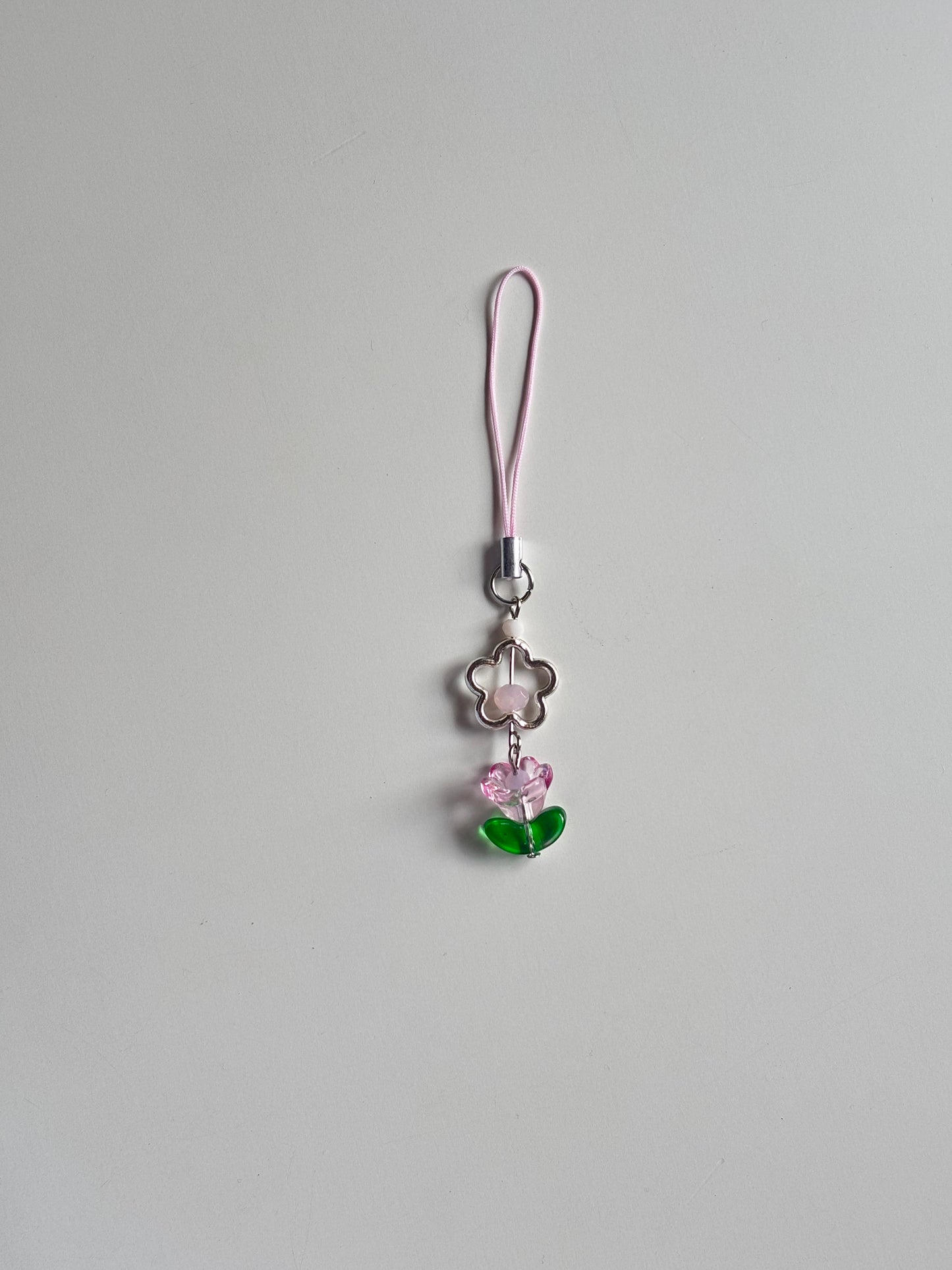 Tulip beaded charm