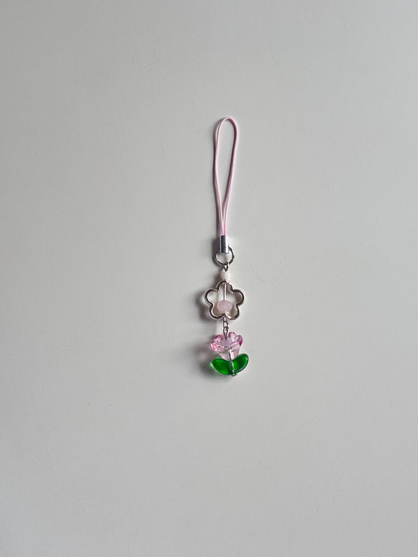 Tulip beaded charm