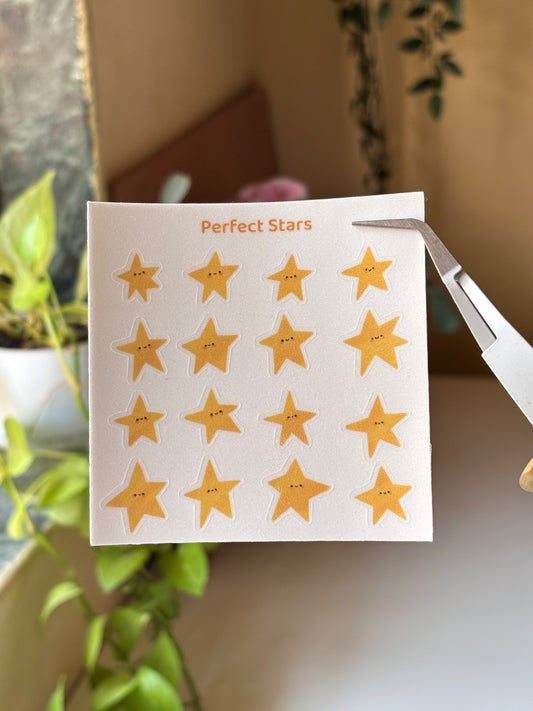 Perfect star mini sticker sheet