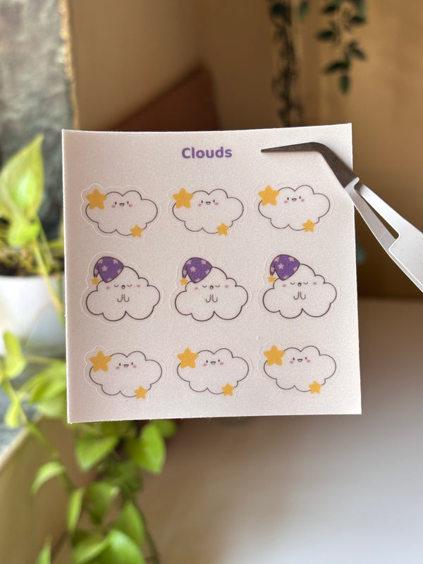 Tiny Cloud mini sticker sheet