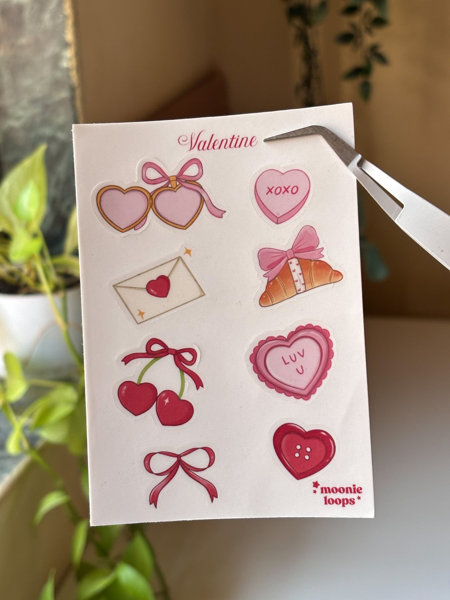 Valentine midi sticker sheet