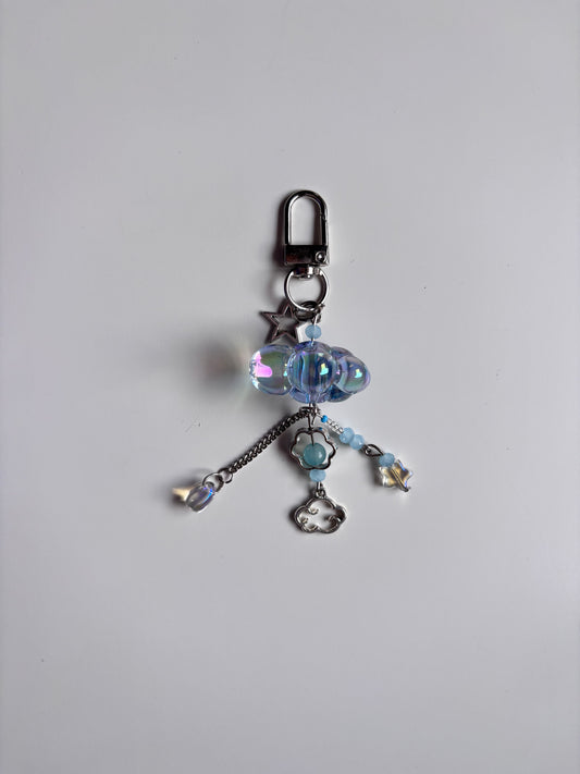 Rain and star keychain
