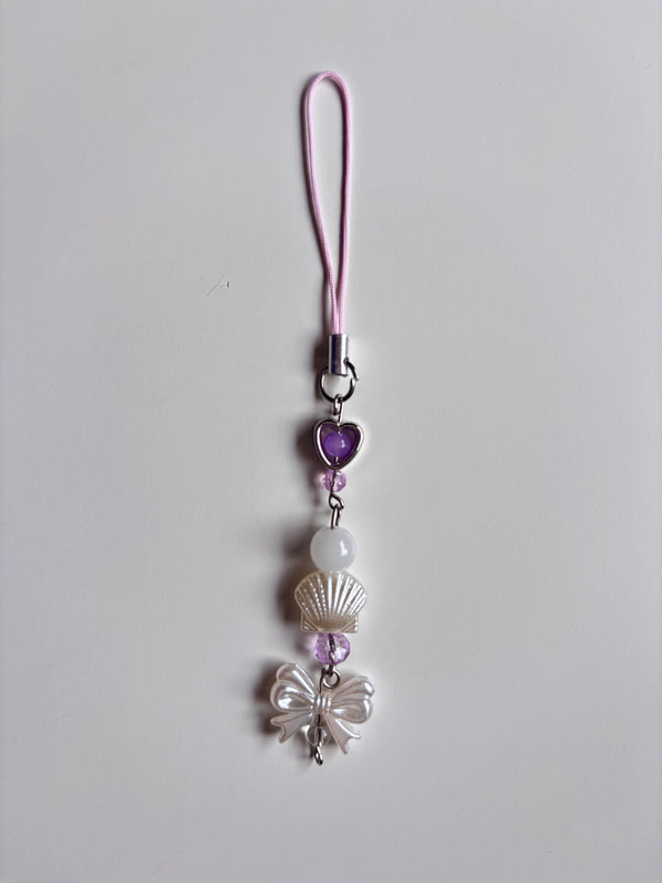 Purple shell beaded Charms