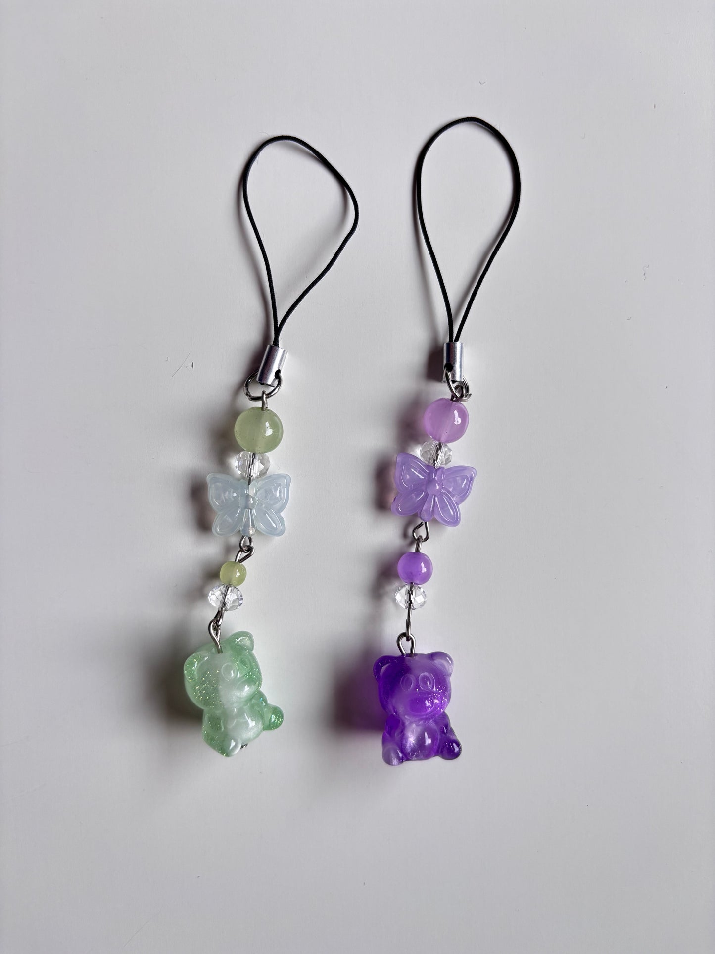 Shimmer bunny beaded charm