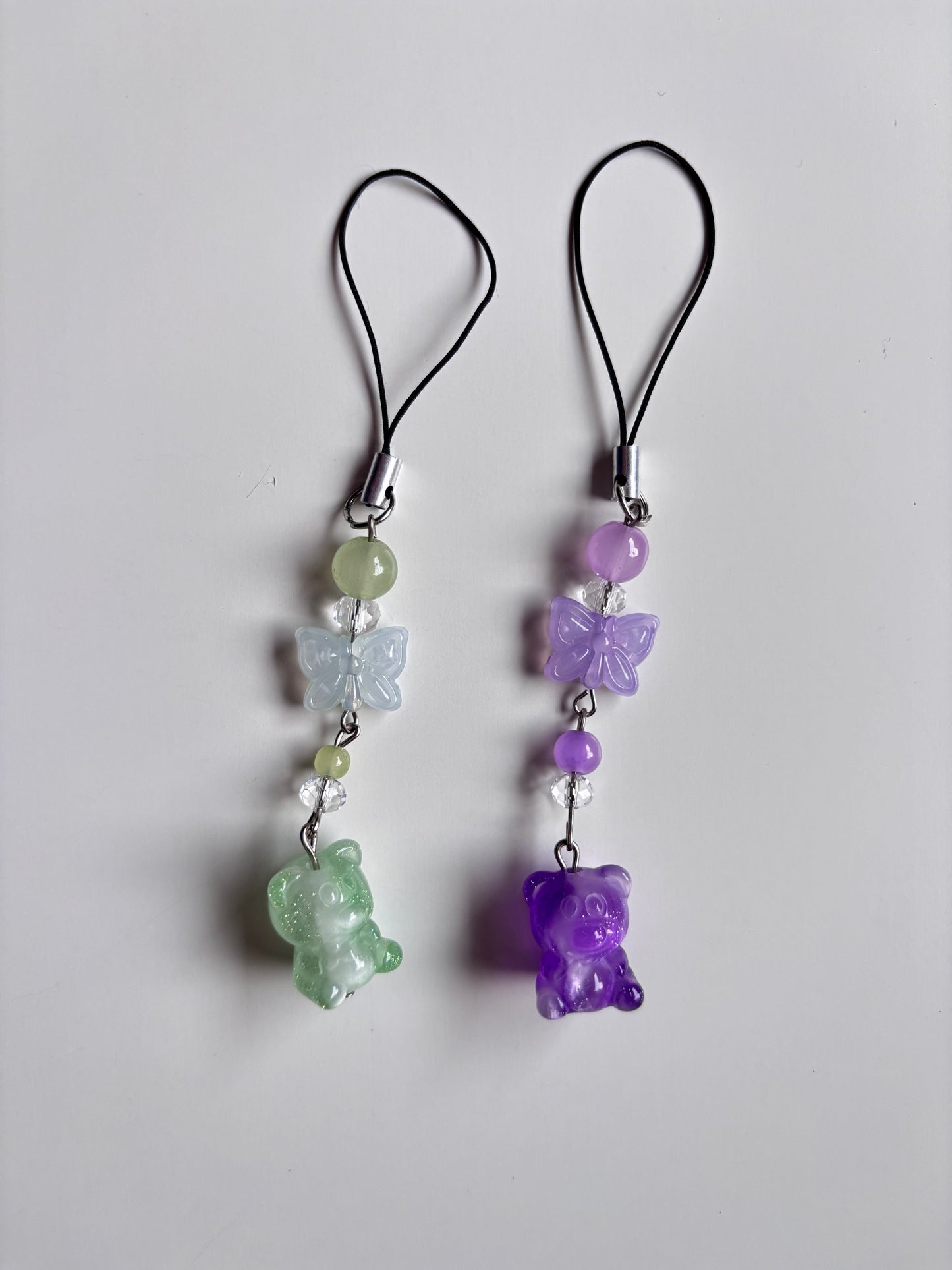 Shimmer bunny beaded charm
