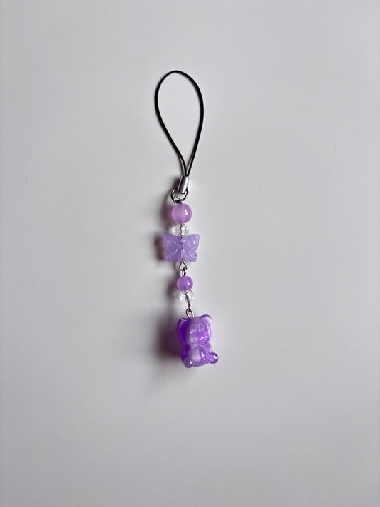 Shimmer bunny beaded charm