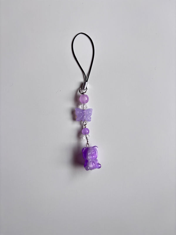 Shimmer bunny beaded charm