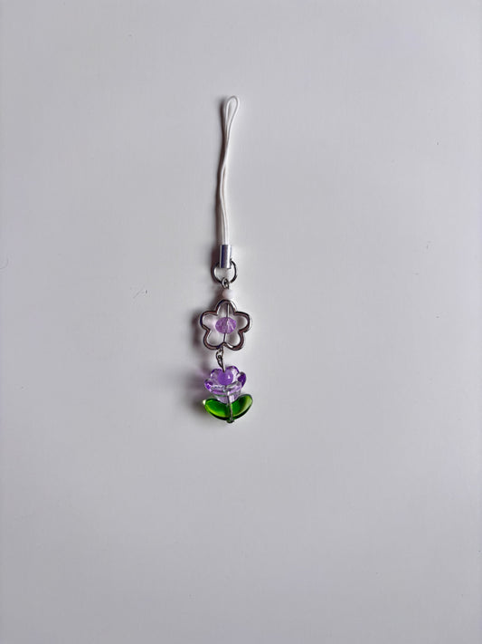 Tulip beaded charm