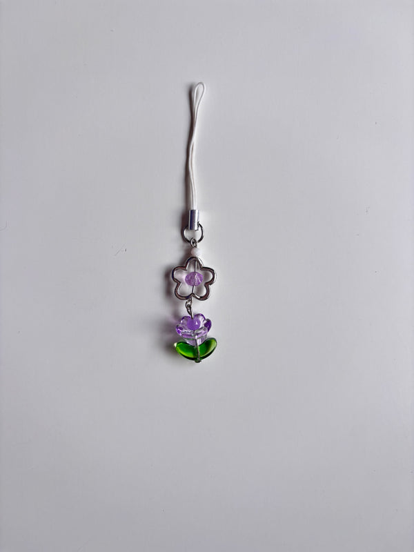 Tulip beaded charm