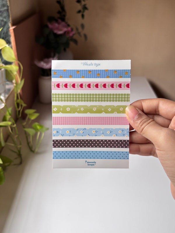 Bloom washi tape midi sticker sheet