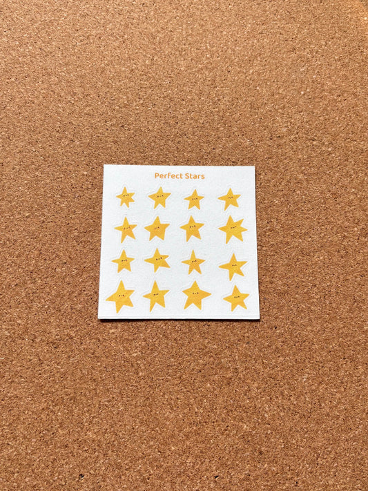 Perfect star mini sticker sheet